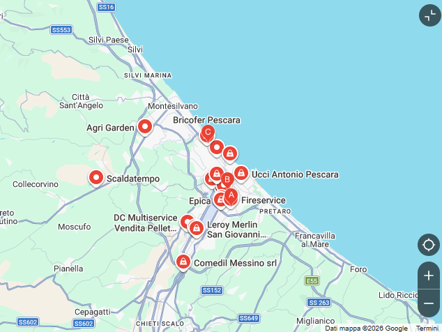Vendita stufe a pellet a Pescara 